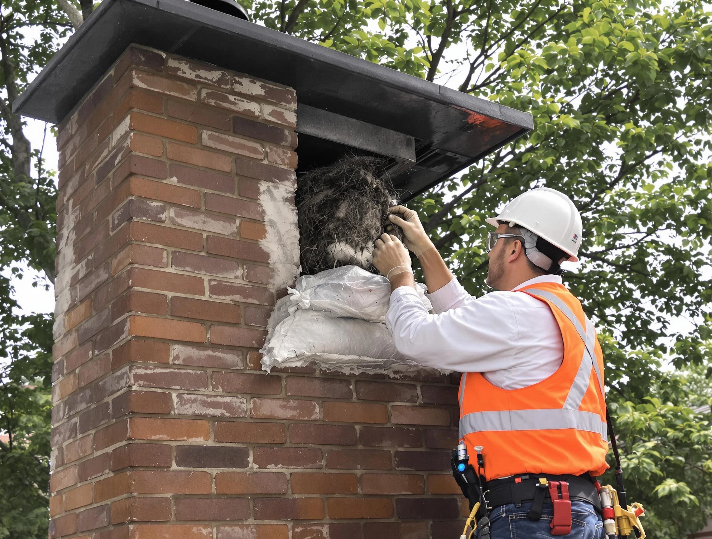 Humane removal of debris and animals by Tarrant Chimney Sweep in Tarrant, AL