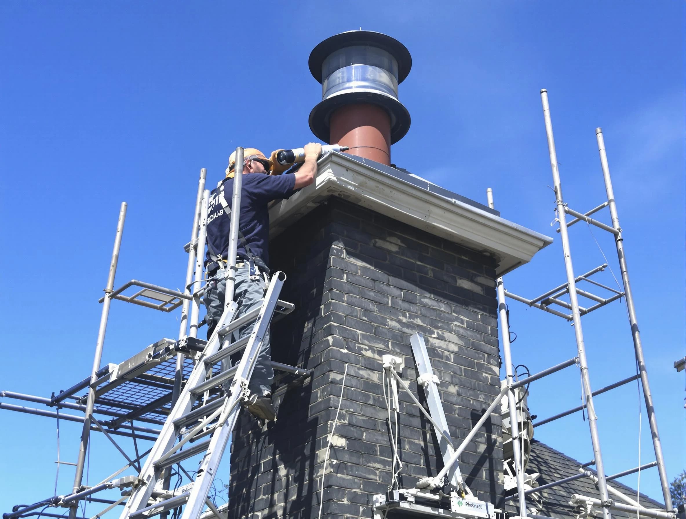 Sturdy chimney crown finished by Tarrant Chimney Sweep in Tarrant, AL