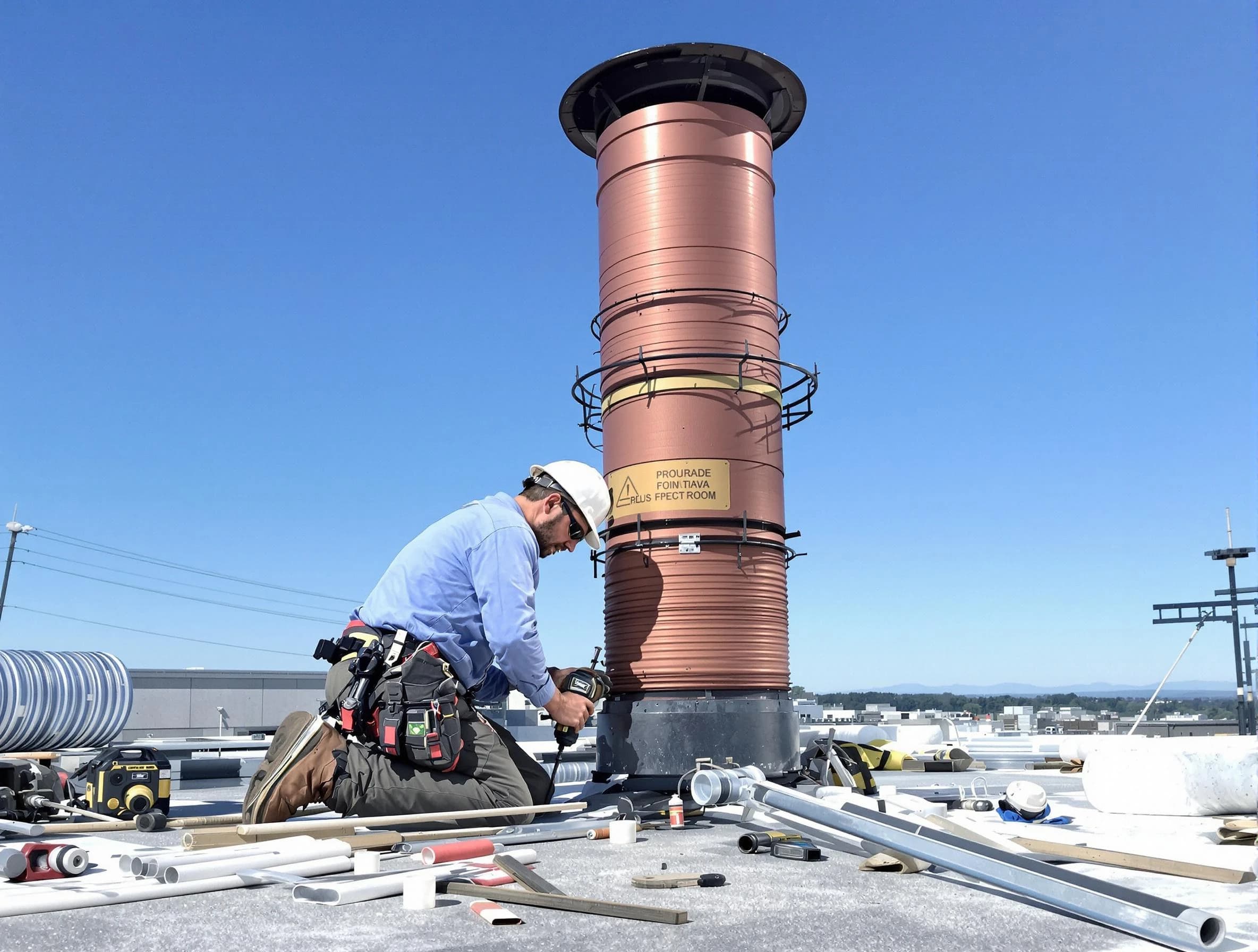 Installed chimney liner by Tarrant Chimney Sweep in Tarrant, AL