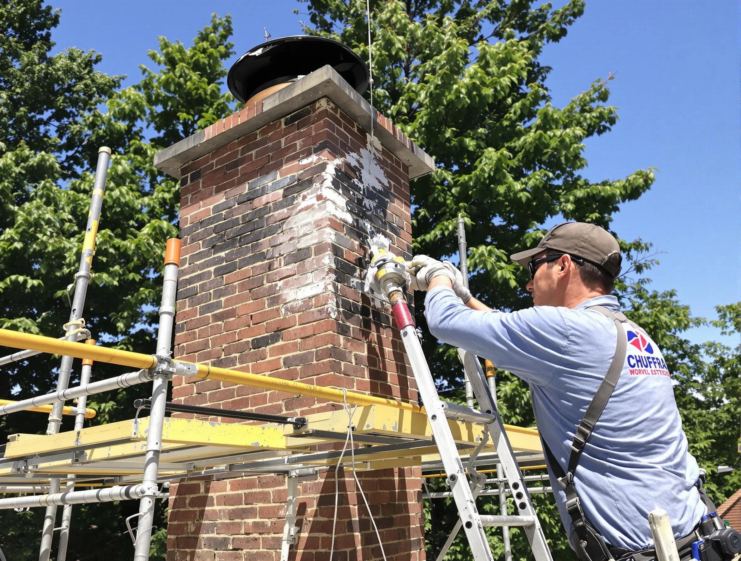 Structural chimney repair by Tarrant Chimney Sweep in Tarrant, AL