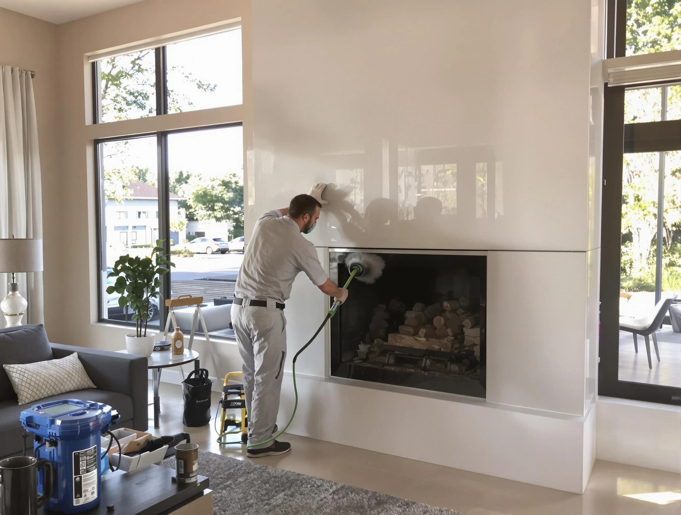 Tarrant Chimney Sweep performing thorough soot removal in Tarrant, AL