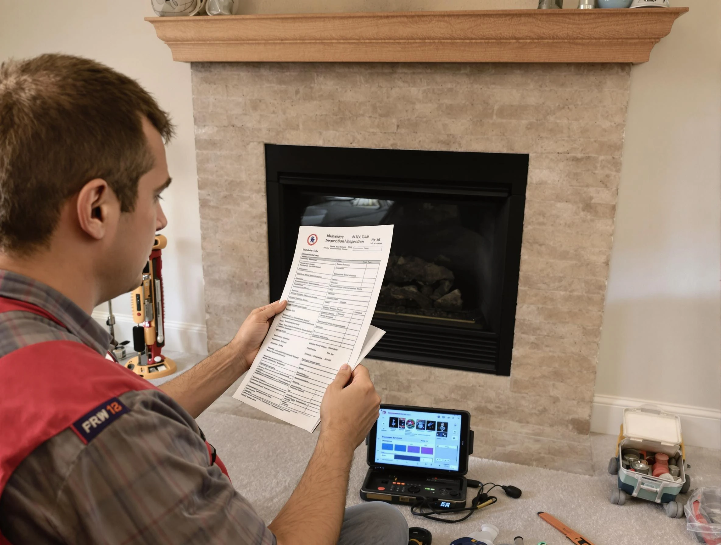 Thorough chimney inspection by Tarrant Chimney Sweep in Tarrant, AL
