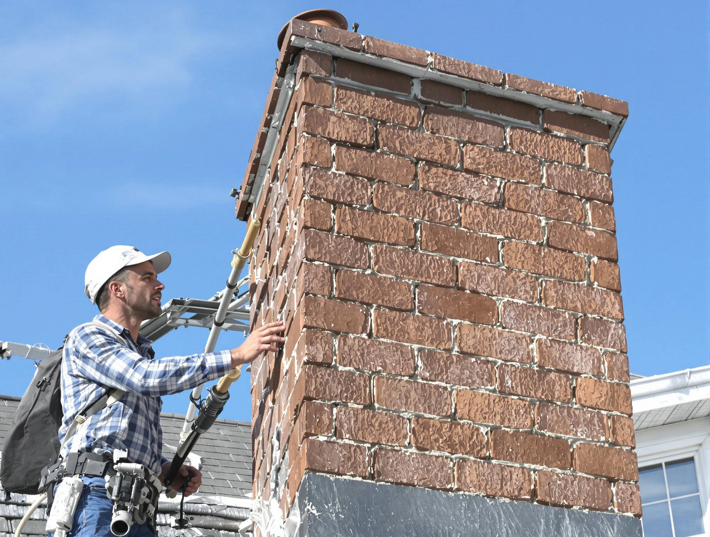 Brickwork for a chimney rebuild by Tarrant Chimney Sweep in Tarrant, AL