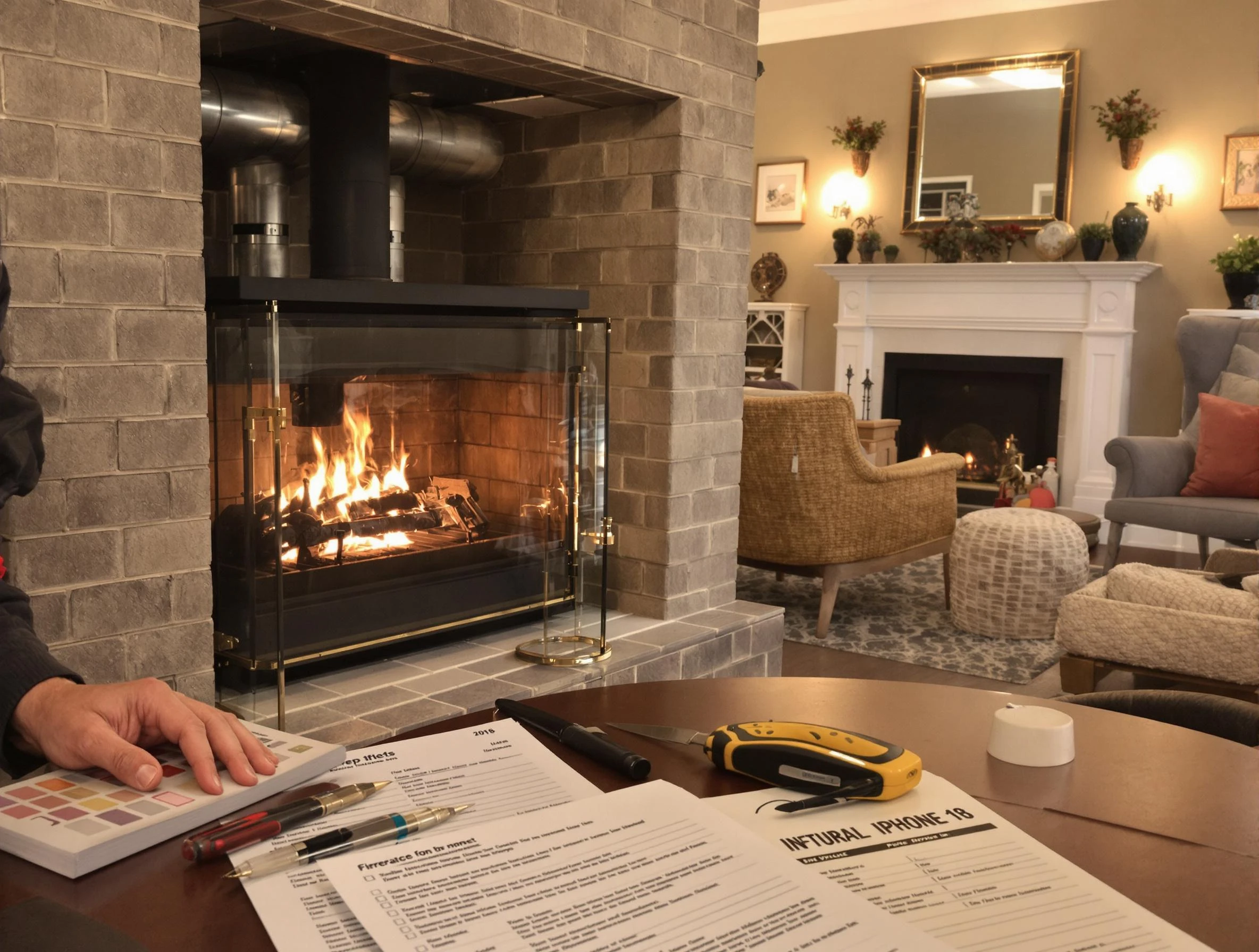 Tarrant Chimney Sweep verifying fireplace safety measures in Tarrant, AL