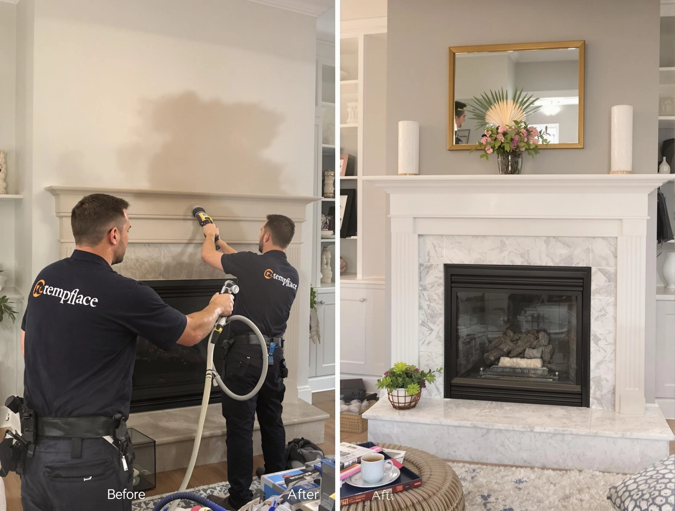 Professional soot removal by Tarrant Chimney Sweep team in Tarrant, AL